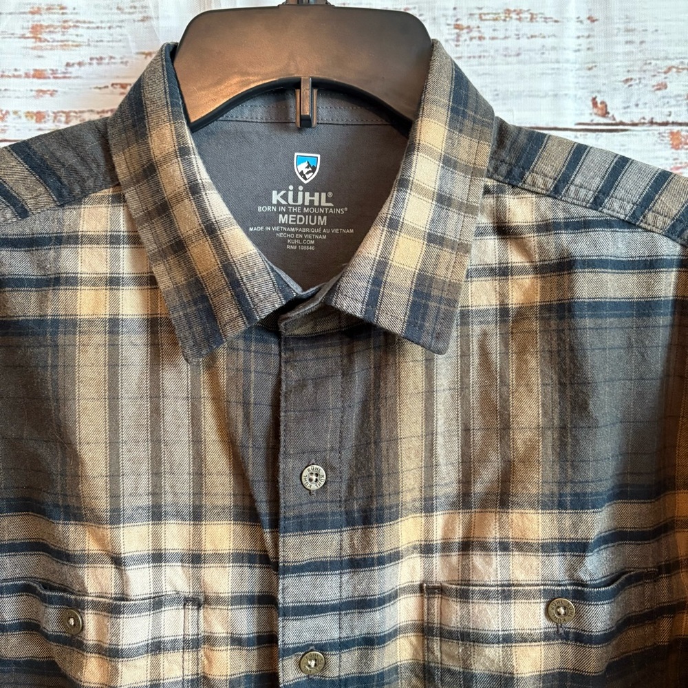 KÜHL Plaid Button-Up Shirt | M